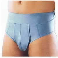 Our briefs give relief from inguinal hernia pain. 