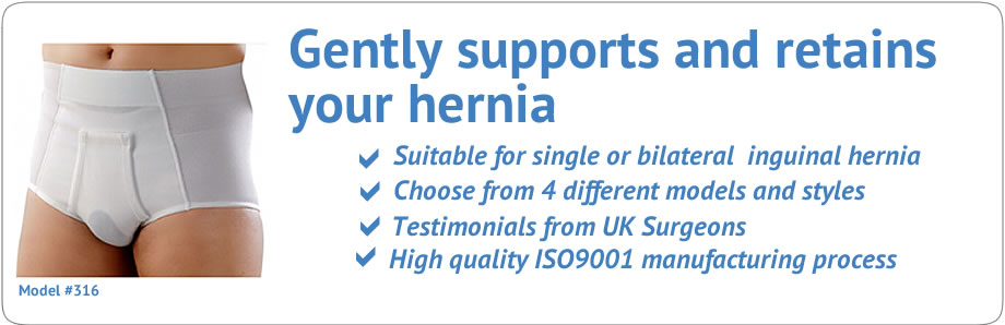 Orione Hernia Briefs are a comfortable and modern support solution